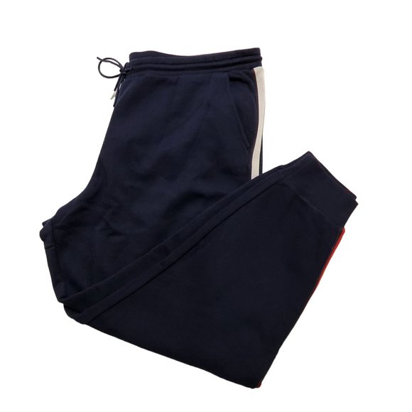 Tommy Hilfiger Womens Jogger Tapered‎ Pants Drawstring Logo Flag Coton NWT - Picture 1 of 6